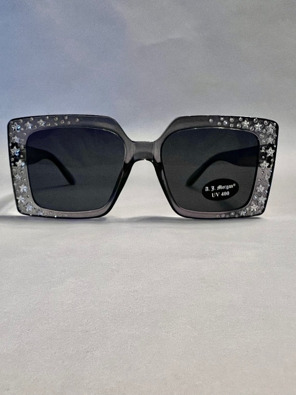 Star Rhinestone Oversized Sunglasses – Y2K Glam Festival Statement Shades
